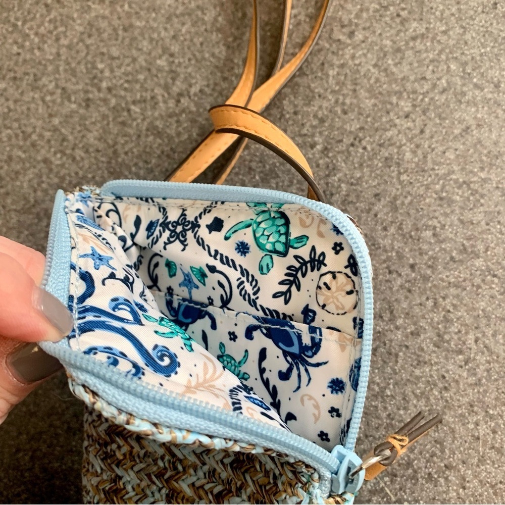 Vera Bradley Straw Cell Phone Cross Body NWOT - Picture 5 of 5